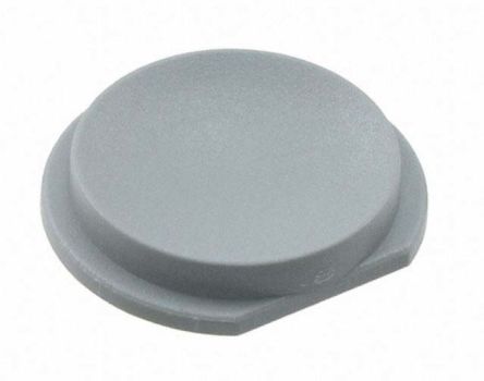 APEM 轻触开关按键帽, 灰色圆形盖, 使用于10G 系列轻触式开关