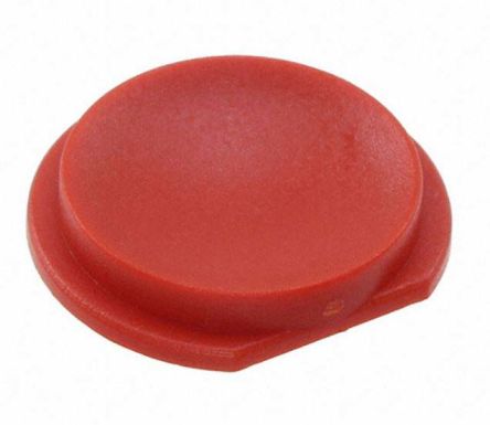 APEM 轻触开关按键帽, 红色圆形盖, 使用于10G 系列轻触式开关