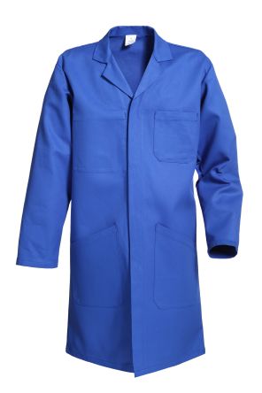 MOLINEL Blouse De Laboratoire, Bleu, Taille XL, Réutilisable, Coton