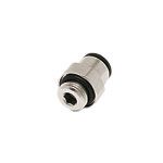 Legris LF3000 Series Straight Threaded Adaptor, G 1/2 Male To Push In 14 Mm, Threaded-to-Tube Connection Style