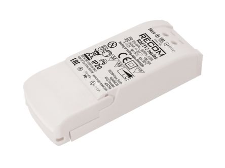 Recom LED Driver, 9 → 18V Dc Output, 12W Output, 700mA Output, Constant Current Dimmable