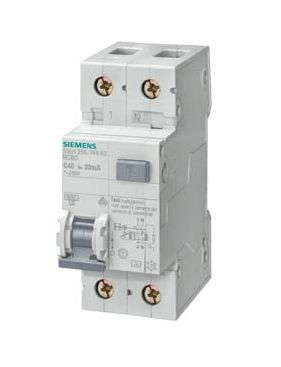 Siemens 剩余电流动作断路器 5SU1系列, 16A, 230V, 1P+N极, 30mA跳闸灵敏度