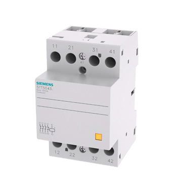 Siemens Contactor SENTRON 5TT De 4 Polos, 4 NC, 40 A, Bobina 220 Vac / Dc