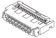 Molex Easy-On, SMD FPC-Steckverbinder, Stecker, 23-polig / 1-reihig, Raster 0.3mm Lötanschluss