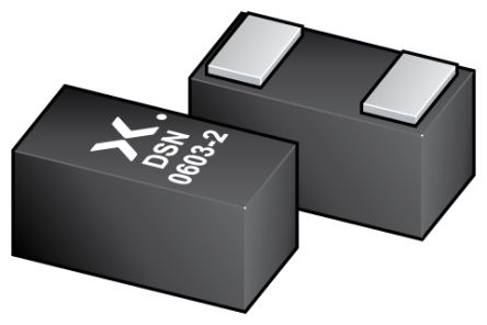 Nexperia ESD-Schutzdiode Bi-Directional Dual 5V 5.5V Min., 2-Pin, SMD 5V Max DSN0603