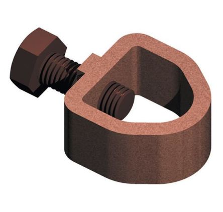 WJ Furse Kupferlegierung Blitzschutz Stange-auf-Band-Klemme, 26 X 12mm, Stab-Ø 12.7mm