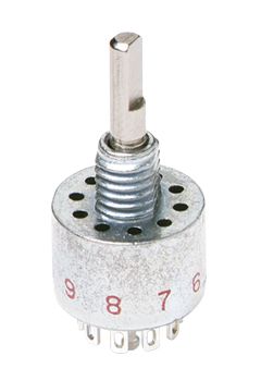 C & K, 5 Position SPST Rotary Switch, 250 MA, Solder