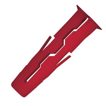 RawlPlug Dübel L. 28mm D. 6mm Kunststoff; Stahl Rot
