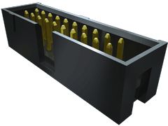 Samtec TST Series Straight Through Hole PCB Header, 10 Contact(s), 2.54mm Pitch, 2 Row(s), Shrouded