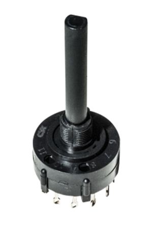 C & K 2-Stufen Drehschalter 1-poliger Umschalter 125V Ac/dc / 2,5 A @ 125 V Ac, 350 MA @ 125 V Dc X 59mm