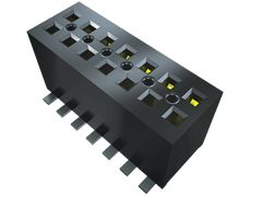 Samtec Conector Hembra Para PCB Serie FLE, De 4 Vías En 2 Filas, Paso 1.27mm, 2.9A, Montaje Superficial, Para Soldar
