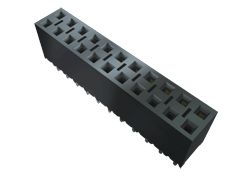 Samtec BCS Series Straight Through Hole Mount PCB Socket, 10-Contact, 2-Row, 2.54mm Pitch, Solder Termination