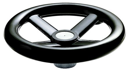 RS PRO Black Hand Wheel, 140mm Diameter