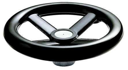 RS PRO Black Hand Wheel, 200mm Diameter