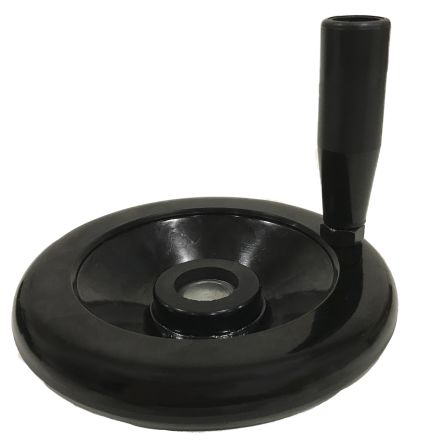 RS PRO Black Phenoplast Hand Wheel, 160mm Diameter