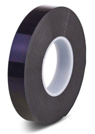 Hi-Bond 泡棉胶带, 两面, 1.2mm厚, 19mm宽, 33m长, 黑色, 聚乙烯, 泡沫密度250kg/m³