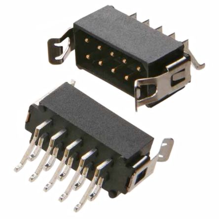 HARWIN Conector Macho Para PCB Serie Datamate L-Tek De 6 Vías, 2 Filas, Paso 2.0mm, Para Soldar, Montaje Superficial