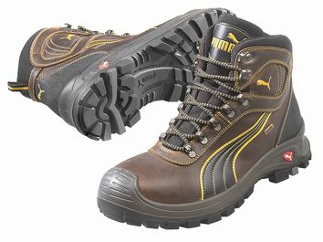 Puma Safety Brown Steel Toe Cap Safety 