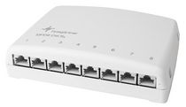 Telegartner Panel De Conexión En Miniatura J02021A0030, Cat6a, 8 Puertos, RJ45, Blanco, Serie MPD6 Cat6a