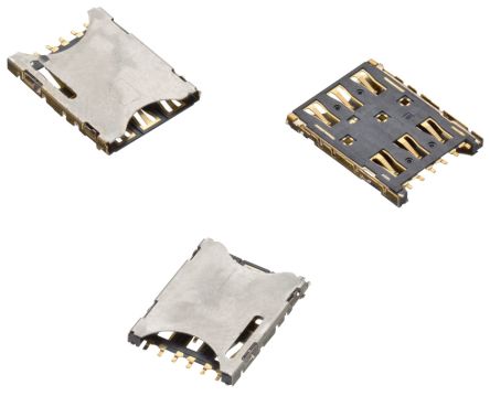 Wurth Elektronik Conector Para Tarjeta De Memoria Nano Sim De 7 Contactos, Paso 1.27mm, 2 Filas, Montaje Superficial