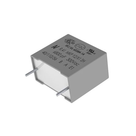 KEMET Condensador De Película AEC-Q200, 10nF, ±20%, 300 V Ac, 1000 V Dc, Montaje En Orificio Pasante