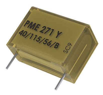 KEMET PME271YA Y2 Folienkondensator 1nF ±20% / 1 KV Dc, 300 V Ac, THT Raster 10.2mm