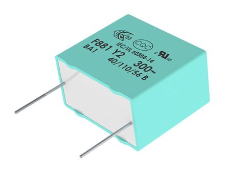KEMET Condensador De Película AEC-Q200, 22nF, ±10%, 1 KV Dc, 440 V Ac, Montaje En Orificio Pasante