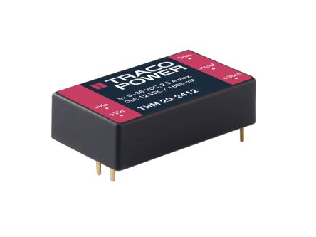 TRACOPOWER THM 20 DC/DC-Wandler 20W 24 V Dc IN, 24V Dc OUT / 833mA 5kV Ac Isoliert