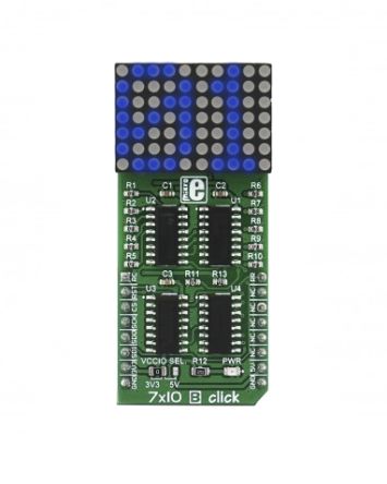 MikroElektronika Anzeige, LED-Matrix-Display 7 X 10 B Click 74HC595