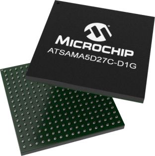 Microchip Microprocesseur, ATSAMA5D27C-D1G-CU, 32bit, SAMA5D2,coeur ARM Cortex A5, ARM 500MHz, LFBGA 289 Broches