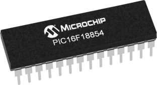 Microchip Microcontrôleur, 16bit, 512 Ko RAM, 7 KB, 32MHz, SPDIP 28, Série PIC16F