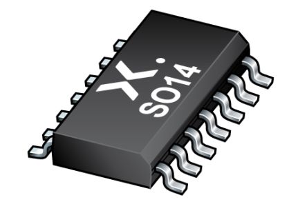 Nexperia Gate Logico Quad NAND, 2 V → 6 V, 14 Pin, SOIC