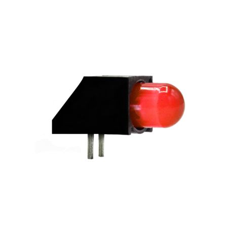 Dialight LED Anzeige PCB-Montage Rot 1 X LEDs THT Rechtwinklig 2-Pins 60° 7,5 V