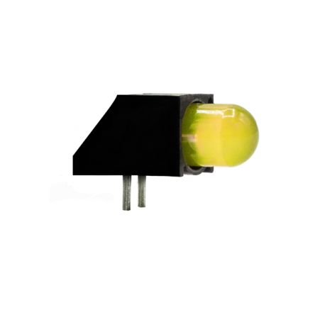 Dialight LED Anzeige PCB-Montage Gelb 1 X LEDs THT Rechtwinklig 2-Pins 50° 2,7 V