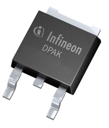 Infineon MOSFET, Canale N, 12,3 MΩ, 90 A, TO-252, Montaggio Superficiale