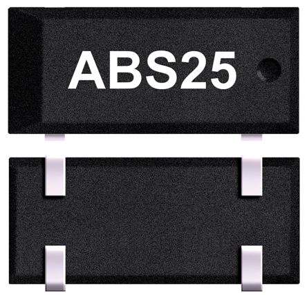 Abracon 32.768kHz Quarzmodul, Oberflächenmontage, ±30ppm, 6pF, B. 3.8mm, H. 2.5mm, L. 8mm, SMD, 4-Pin