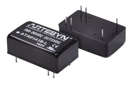 Artesyn Embedded Technologies ATA DC-DC Converter, 24V Dc/ 250mA Output, 18 → 75 V Dc Input, 6W, Through Hole,