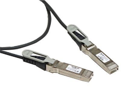 TE Connectivity SFP28 Ethernetkabel, 1m, Schwarz Patchkabel, A SFP28 Stecker, B SFP28, PVC