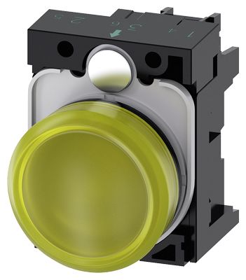 DIN Rail Pilot Indicator LED Light Block Green