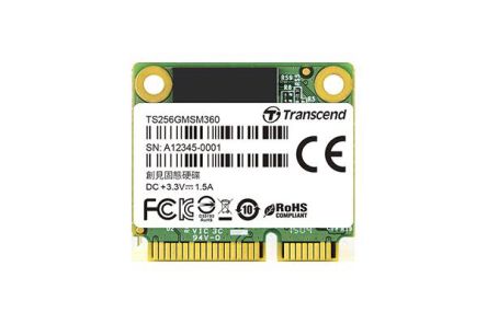 Transcend MSM360, MSATA Intern HDD-Festplatte SATA III Industrieausführung, MLC, 64 GB, SSD