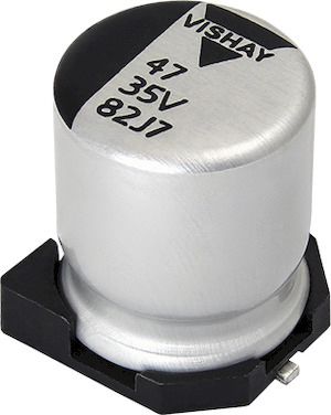 Vishay 182 CPHZ, SMD Hybrid Polymerkondensator 33μF ±20% / 50V Dc, Ø 6.3mm, -55°C → +105°C