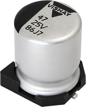 Vishay Condensateur Au Polymère 186 CPNT, 100μF, 50V C.c., Montage En Surface