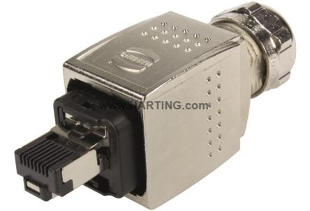 HARTING Connector, 4 Way, 1.75A, Male, Han PushPull, Cable Mount, 50 V
