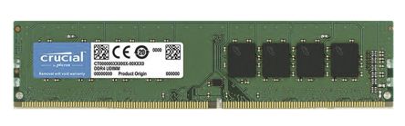 Crucial Arbeitsspeicher Für Desktop, 8 GB, 2400MHz DDR4 UDIMM PC4-19200