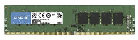 Crucial Arbeitsspeicher Für Desktop, 16 GB, 2400MHz DDR4 UDIMM PC4-19200