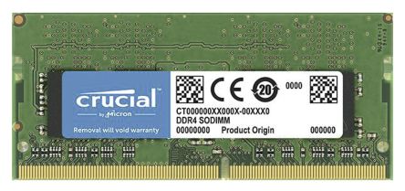 Crucial Arbeitsspeicher Für Laptop, 8 GB, 2400MHz DDR4 SODIMM PC4-19200