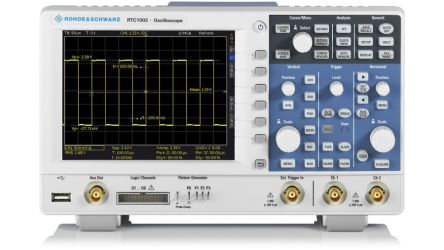 Rohde & Schwarz RTC1002 Tisch Oszilloskop 2-Kanal Analog / 8 Digital 100MHz, ISO-kalibriert CAN, IIC, LIN, RS232,