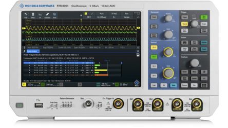 Rohde & Schwarz RTM3004 RTM3000 Series Digital Bench Oscilloscope, 4 Analogue Channels, 500MHz - UKAS Calibrated