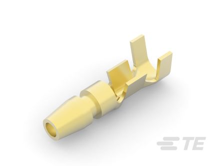 TE Connectivity, 170020 Uninsulated Male Crimp Bullet Connector, 0.5mm² To 2.27mm², 20AWG To 14AWG, 4mm Bullet Diameter
