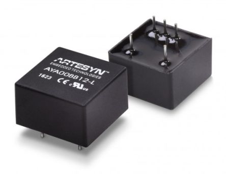 Artesyn AYA DC-DC Converter, 5V Dc/ 200mA Output, 4.5 → 10 V Dc Input, 2W, Through Hole, +85°C Max Temp -40°C